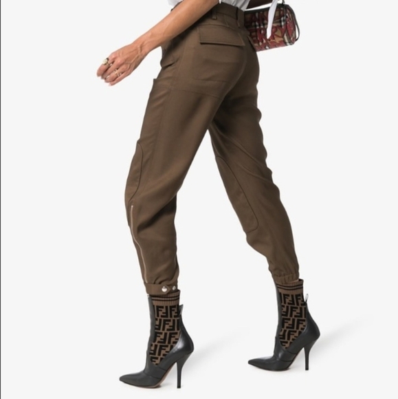 Fendi Rockoko FF Logo Signature Monogram Brown Leather Zucca Boots Size EU 38.5 - Picture 15 of 15
